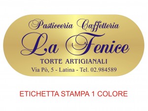 Etichette adesive per pasticcerie, bar, panetterie e gelaterie (mm 65x28)  (cod.13/I )